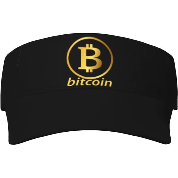 Sun Visors Bitcoin Maximalist Symbol Logo Cryptocurrency Sunscreen Sport Baseball Empty Top for Women Men Black