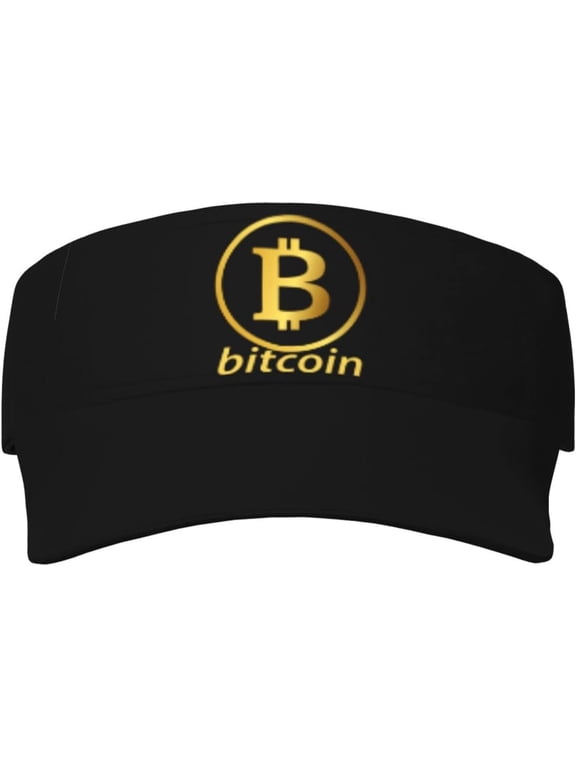 Sun Visors Bitcoin Maximalist Symbol Logo Cryptocurrency Sunscreen Sport Baseball Empty Top for Women Men Black