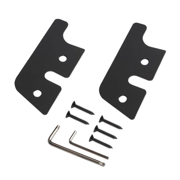 Sun Visors Clip Repair Kit Aluminum Alloy Black Anodized Replacement Extend Suitable for JK Accessories
