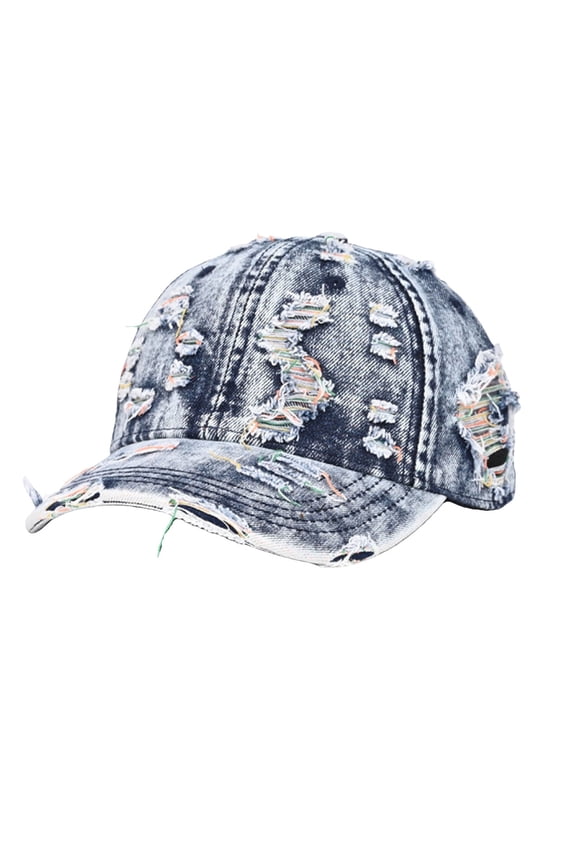 Sun Visors For Women Ripped Retro Men's Washed Out Distressed shade And Fashion Wide Brim Sun Hat