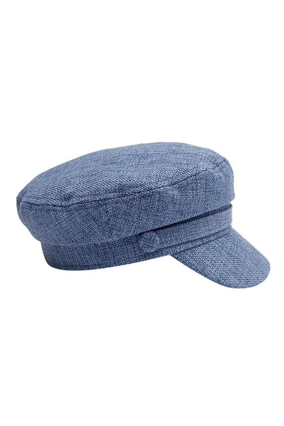 Hats Sun Visors for Women Blue Classic Vintage Solid Korean Painter News Womens Hats