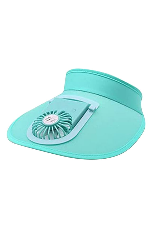 Sun Visors Hat with Fan for Women Men, Fan Visor Hat, Three-Speed Adjustment and Large Area Sun Protection, Sun Visor Lightweight Packable Cooling Stretchy Visor Hat for Running, Tennis, Golf