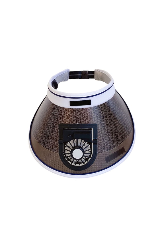 Sun Visors Hat with Fan Wide Eaves Summer Hat Breathable Sun Hat For Fishing Hiking Cycling Cap