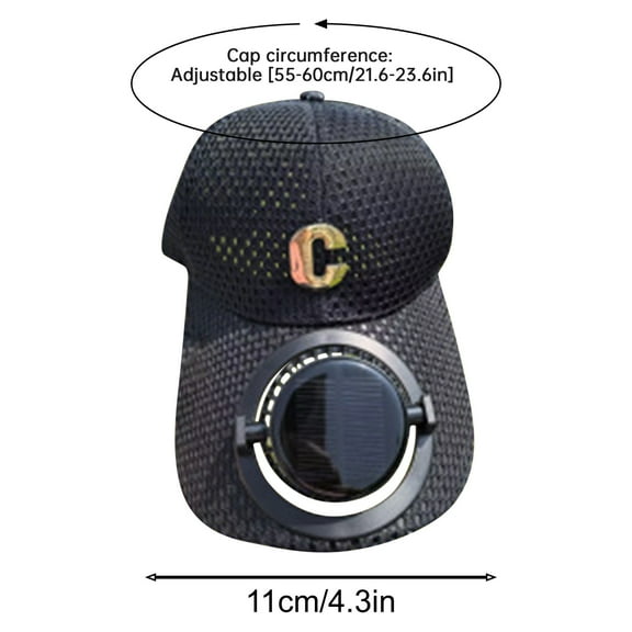 Sun Visors Hat with Fan Wide Eaves Summer Hat Breathable Sun Hat For Fishing Hiking Cycling Cap