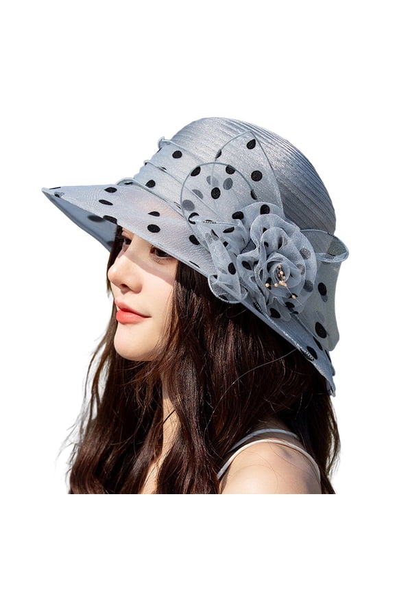 Sun Visors Hats for Men Women Fascinator Cocktail Tea Party Church Wedding Bridal Flower Hat Fashion Beach Golf Hat