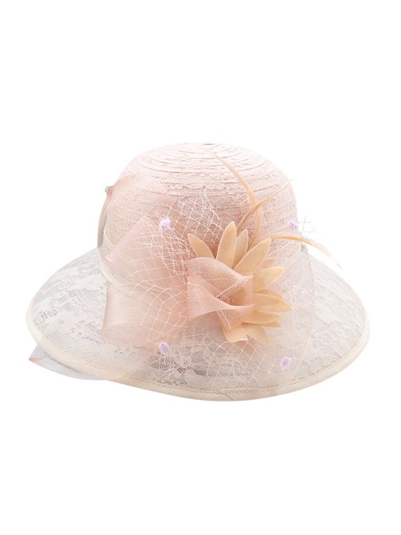 Sun Visors for Women Racerback UV Sun Hat Summer Golf and Hiking Headwear Women's Lace Mesh Flower Top Hat Summer Shade Foldable Sunblock Basin Hat Outdoor Large Rim Beach Sun Hat