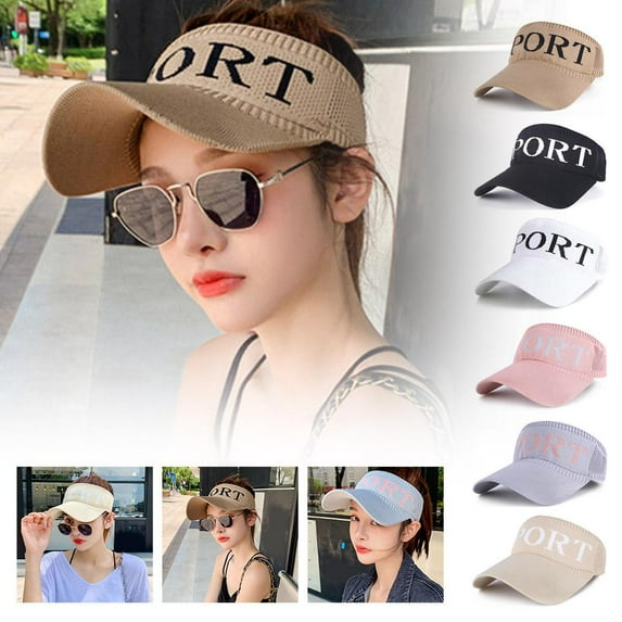Sun Visors for Women Golf Visor Women Sports Sun Visor Hat Cloth Covered Slip on Visor Cotton Visor Cap Tennis Visor