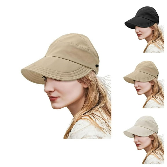 Sun Visors for Women – Lightweight Baseball‑Style Empty‑Top UV Protection Hat, Foldable Racerback Visor for Golf, Travel, Hiking and Pool Days