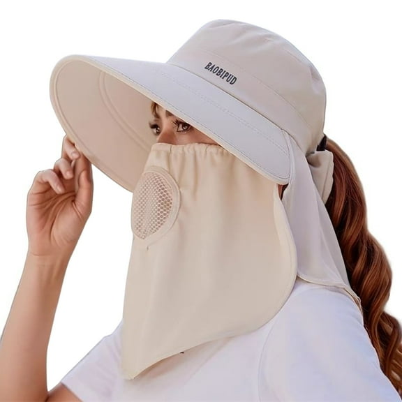 Sun Visors for Women UV Golf Hat with Mesh Panel Venting Summer Sun Hat With Face For Women