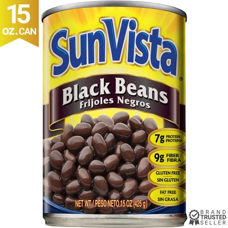 Sun-Vista: Frijoles Negros Black Beans, 15 oz