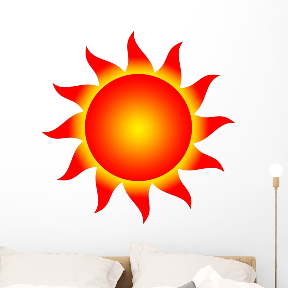 Sun Wall Decal Sticker by Wallmonkeys Vinyl Peel and Stick Graphic (36 ...