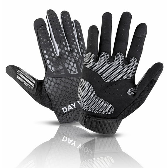 Sun Will Adult Workout Gloves,Anti-Slip Breathable Gym Fitness Gloves for Cycling Black S-2XL
