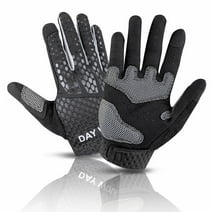 Sun Will Adult Workout Gloves，Anti-Slip Breathable Gym Fitness Gloves for Cycling Black S-2XL
