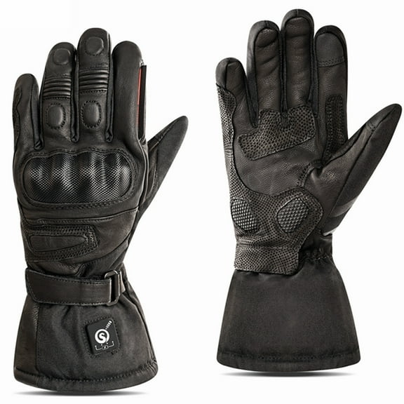 Sun Will Black Motorcycle Gloves for Men, Touchscreen Motorbike Gloves for Off-Road Extreme Sports XS-3XL