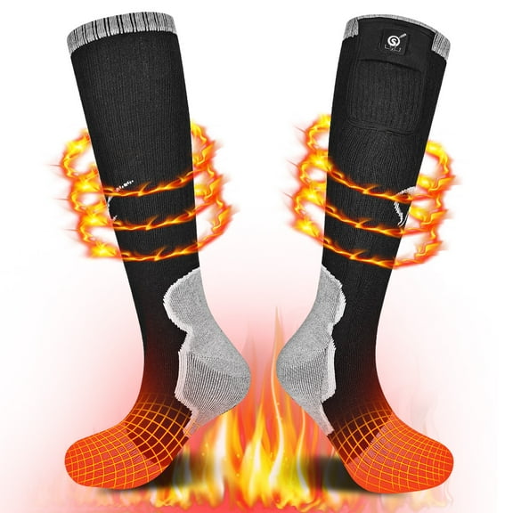Sun Will Electric Warm Socks 7.4V 2200mAh Rechargeable Battery Socks for Men and Women