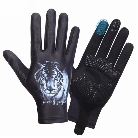 Sun Will Sport Ice Silk Gloves for Men and Women,Sunburn Protection Breathable Cycling Gloves Black S-XL