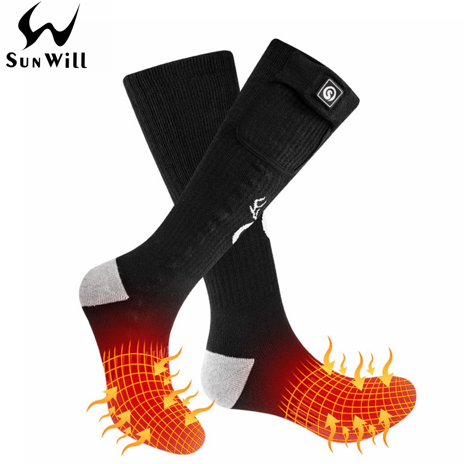 Sun Will Winter Warm Socks Unisex Rechargeable Heated Socks SXL