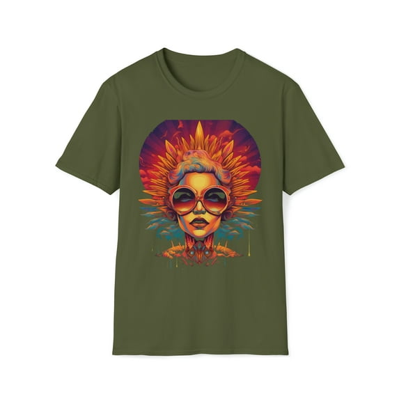 Sun Woman Unisex Softstyle T-Shirt Boho Hippie Chic Festival Inspired