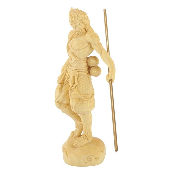 Sun Wukong Carving Figurines Hand Carved myth Statue Amulet For Home Decorations