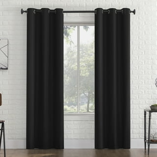 Black 2024 curtains walmart