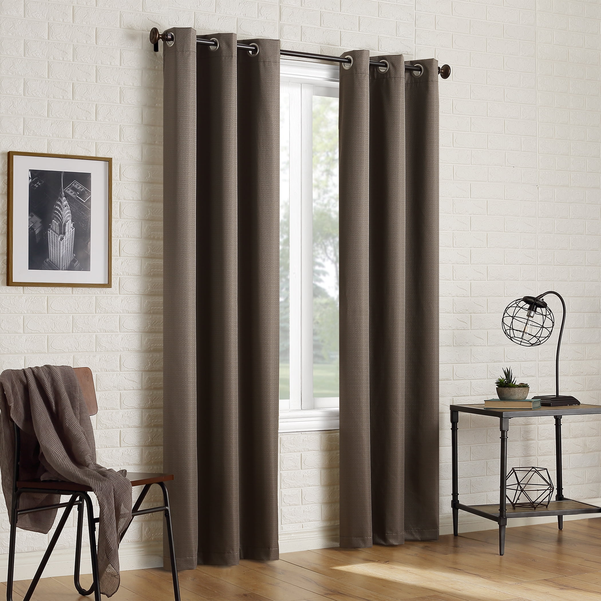 Sun Zero Arlo 2-Piece Textured Thermal Insulated Room Darkening