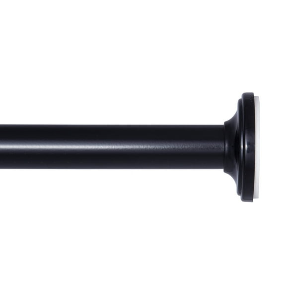 Sun Zero 5/8" Blackout Tension Rod, 28-60", Black