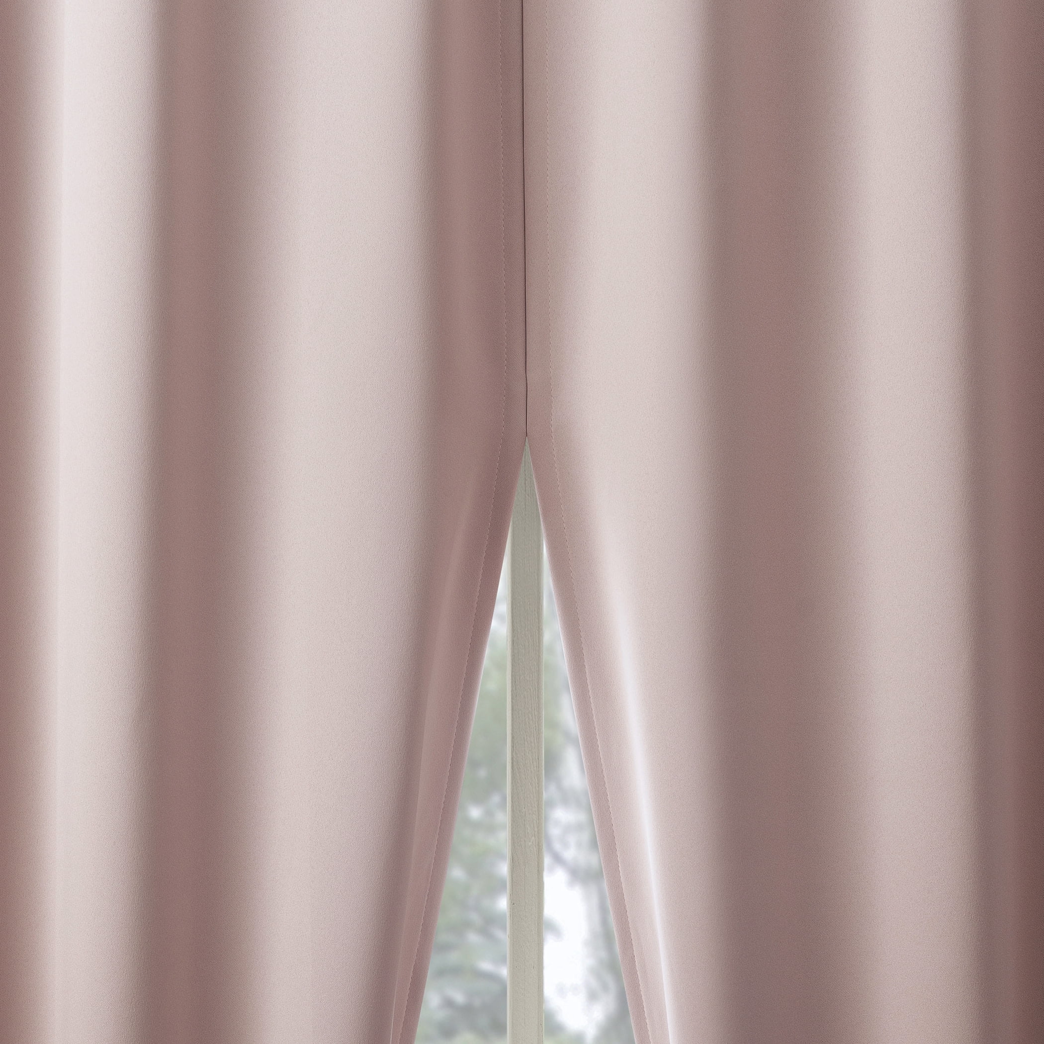 Blush Pink 52" x 96" Polyester Blackout Curtain Panel Pair