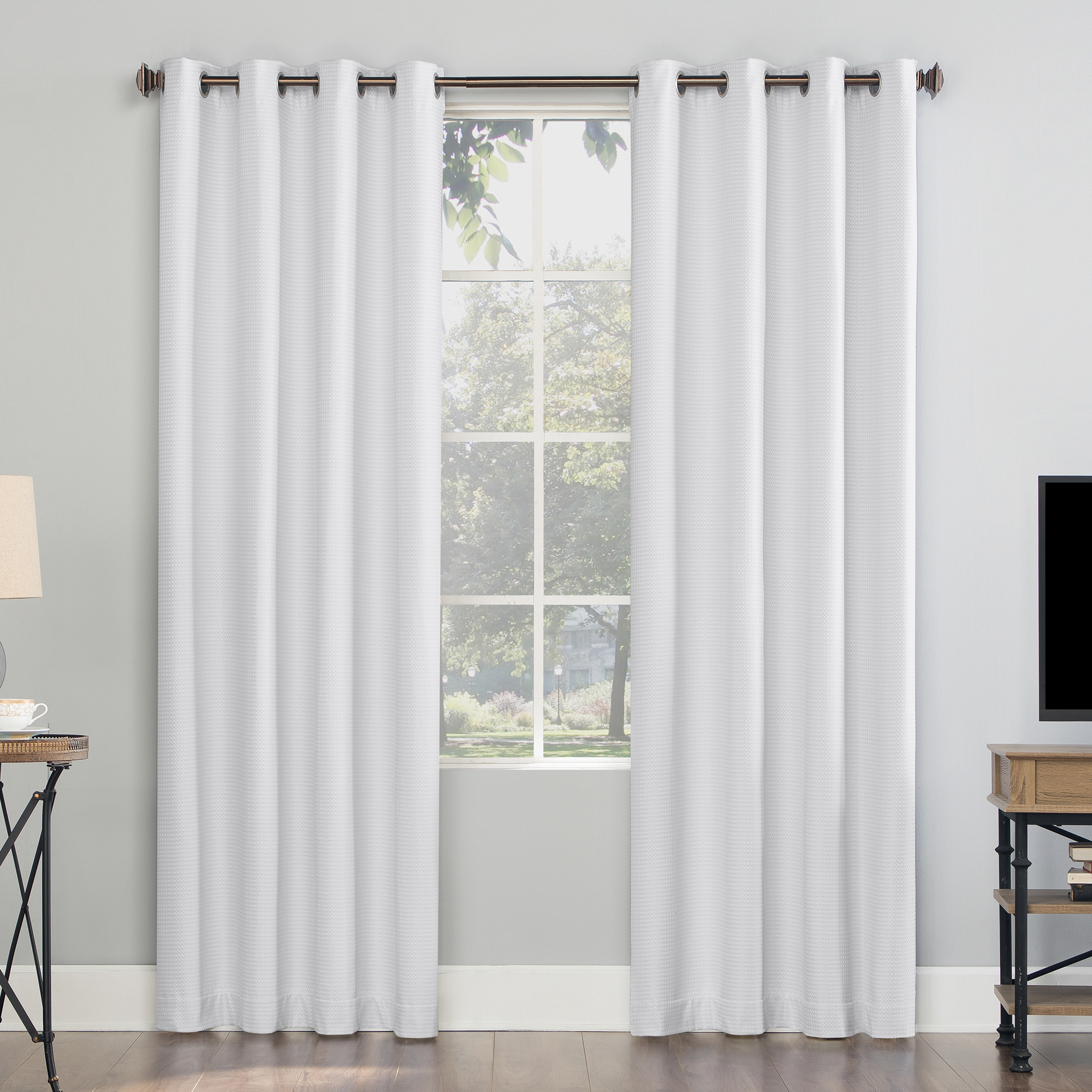 Sun Zero Draft Shield Fleece Insulated Blackout Curtain Panel 50 x 63 ...