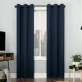 thumbnail image 1 of Sun Zero Avery Total 100% Blackout Grommet Curtain Panel, 40" x 84", Navy, 1 of 9