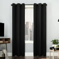 thumbnail image 1 of Sun Zero Avery Total 100% Blackout Grommet Curtain Panel in Black, 40" x 84", Black, 1 of 9