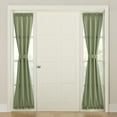thumbnail image 1 of Sun Zero 53316  Barrow Front Door Sidelight Curtain Panel with Tie Back, 26" x 72", Sage Green, 1 of 3