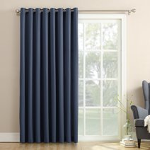 Sun Zero Conrad Extra-Wide Blackout Sliding Patio Door Curtain Panel ...