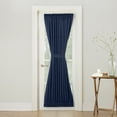 thumbnail image 1 of Sun Zero Bartlett Rod Pocket Room Darkening Window Door Panel, 54"X72", Navy Blue, 1 of 6