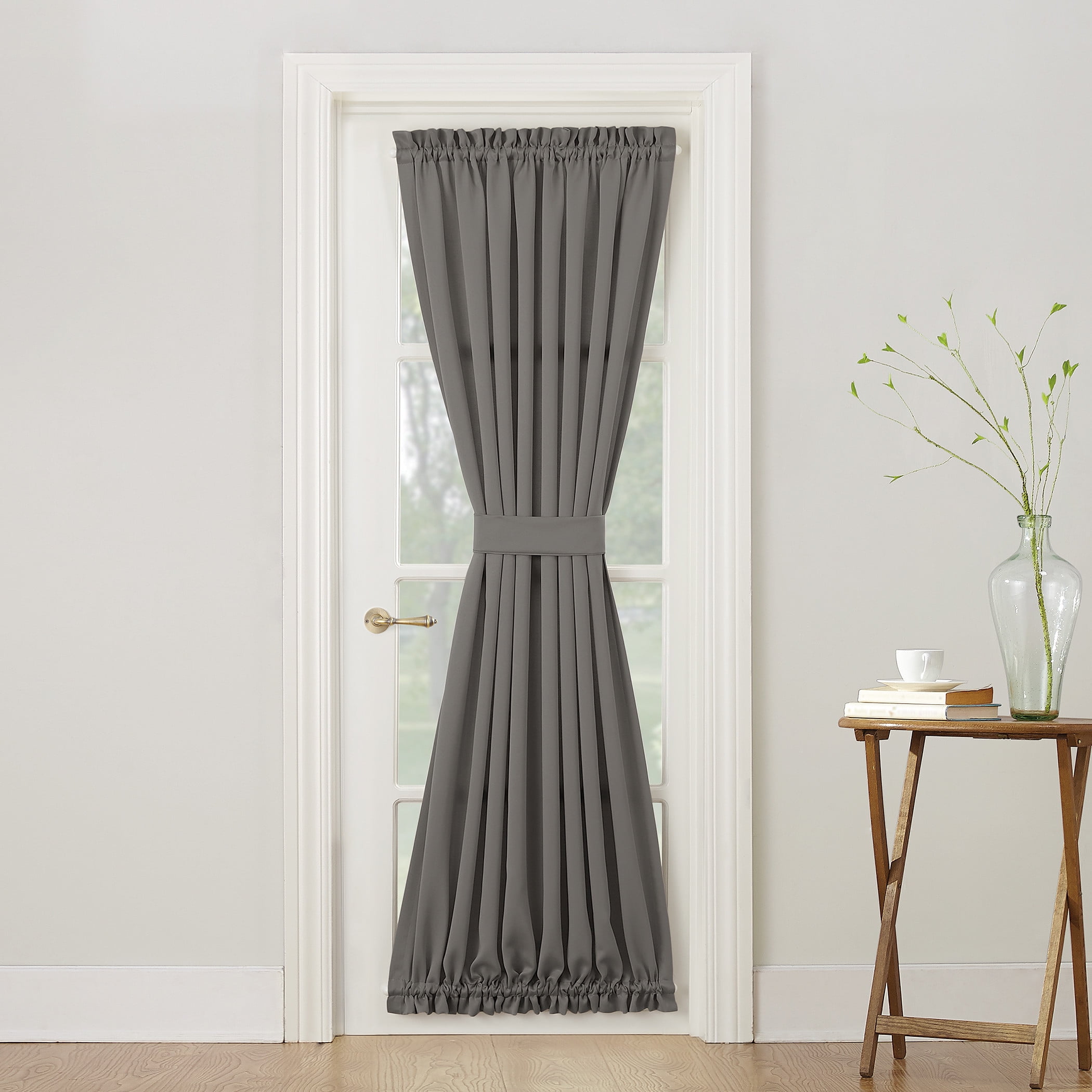 Sun Zero Bartlett Rod Pocket Room Darkening Window Door Panel, 54"x72 ...