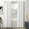 thumbnail image 1 of Sun Zero Bergen Theater Grade Extreme 100% Blackout Rod Pocket Curtain Panel, 40"X84", White, 1 of 9