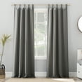 thumbnail image 1 of Sun Zero Brant Energy Saving Blackout Tab Top Curtain Panel, 40"X84", Gray, 1 of 9