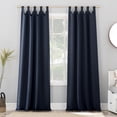 thumbnail image 1 of Sun Zero Brant Energy Saving Blackout Tab Top Curtain Panel, Navy Blue, 40"W x 84"L (1 Panel), 1 of 9