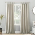 thumbnail image 1 of Sun Zero Brant Energy Saving Blackout Tab Top Curtain Panel, 40"X95", Pearl, 1 of 9