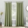 thumbnail image 1 of Sun Zero Brant Energy Saving Blackout Tab Top Curtain Panel, 40"X95", Sage Green, 1 of 9