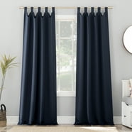 Sun Zero Solid Print Rod Pocket Room Darkening Curtain Panel, 54.0