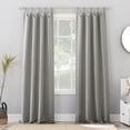 thumbnail image 1 of Sun Zero Brant Energy Saving Blackout Tab Top Curtain Panel, Silver Gray, 40”W x 63"L, 1 of 9