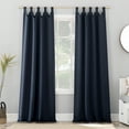 thumbnail image 1 of Sun Zero Brant Tab Top Energy Saving Blackout Window Curtain Panel, 40"X63", Gray, 1 of 9