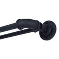 thumbnail image 1 of Sun Zero Bronn 3/4" Light Blocking Wrap Around Window Double Curtain Rod, 36-66", Matte Black, 1 of 8