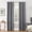 Gray, variant on Sun Zero Cooper Textured Thermal-Lined Blackout Energy-Efficient Grommet Curtain Panel, 40"X84", White (Single Panel), 40"X84", White