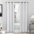 thumbnail image 1 of Sun Zero Cyrus Thermal 100% Blackout Grommet Curtain Panel, 40"X84", White, 1 of 11