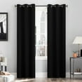 thumbnail image 1 of Sun Zero Cyrus Thermal 100% Blackout Grommet Curtain Panel, 40"X96", Black, 1 of 10