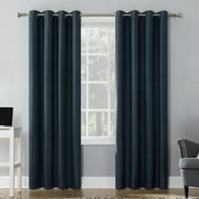 Sun Zero Duran Thermal Insulated 100% Blackout Grommet Curtain Panel, 50"x63", Walnut Brown (Single Panel)