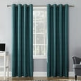 thumbnail image 1 of Sun Zero Duran Thermal Insulated 100% Blackout Grommet Curtain Panel, 50"X108", Teal (Single Panel), 1 of 8