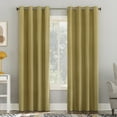 thumbnail image 1 of Sun Zero Duran Thermal Insulated 100% Blackout Grommet Curtain Panel, 50"X63", Gold, 1 of 9