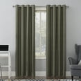 thumbnail image 1 of Sun Zero Duran Thermal Insulated 100% Blackout Grommet Single Curtain Panel, 50"x63", Olive Green (Single Panel), 1 of 5